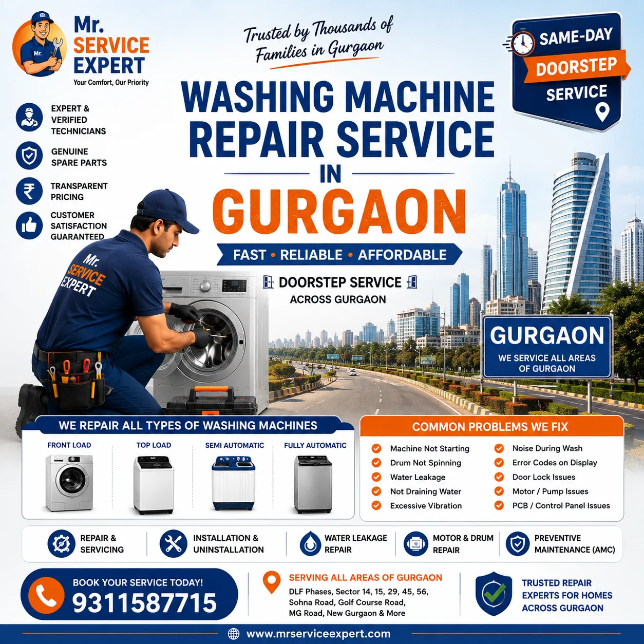 Washing machine Repair Service Gugaon