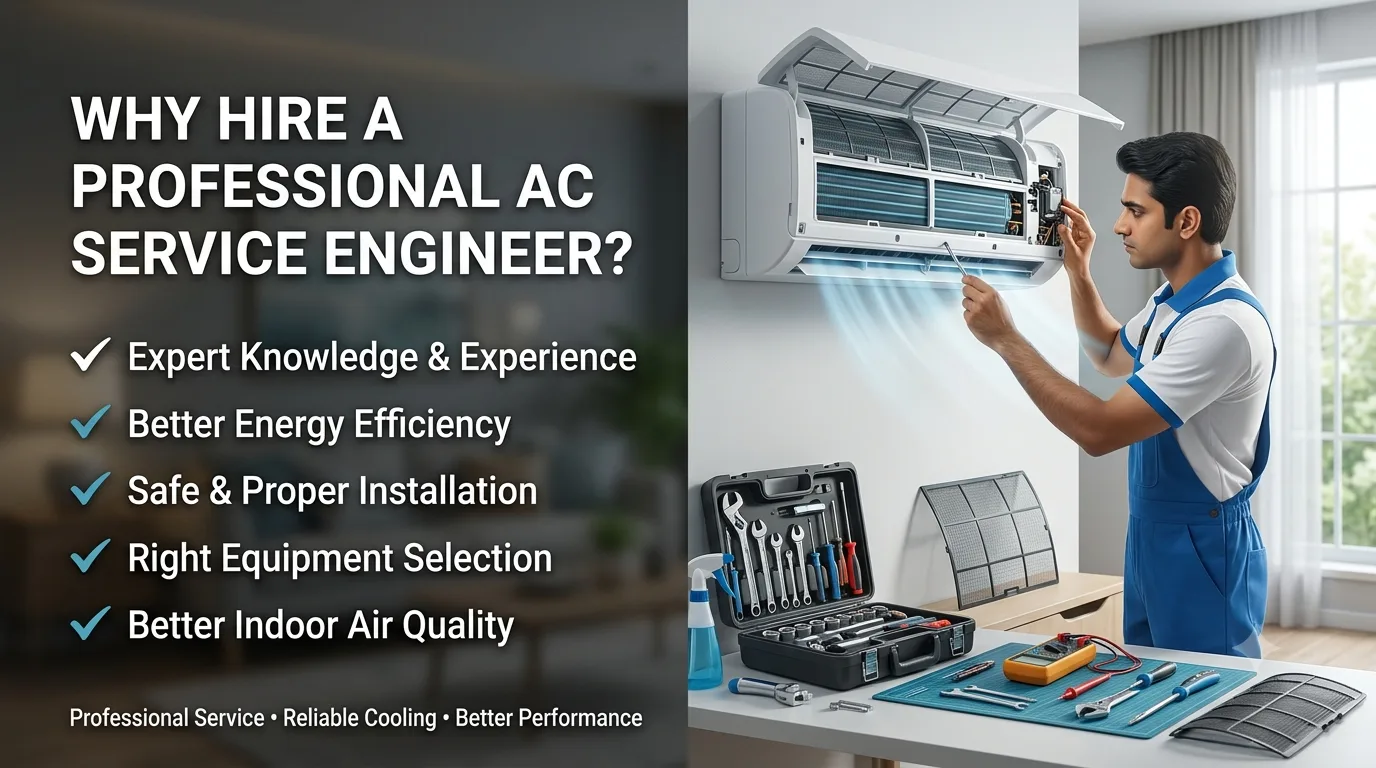 Why Should You Hire Professional Service Engineer For Air Conditioner Service?