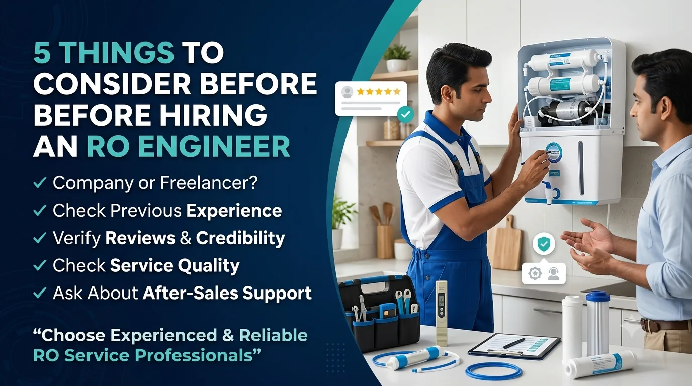 Thing To Consider While Hiring Water Purifier Service Engineer