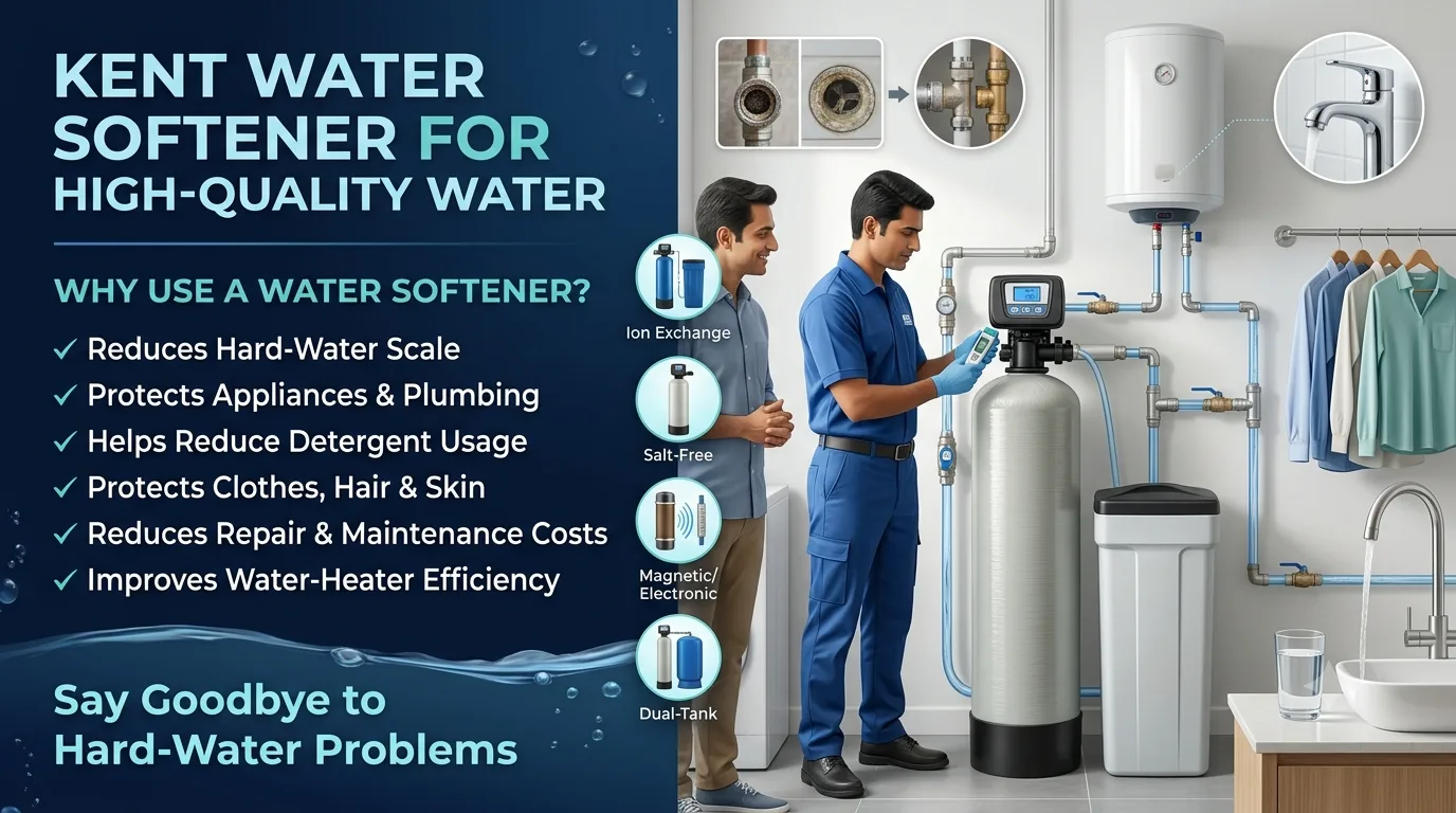Kent Water Softener - Get High-Quality Pure Water