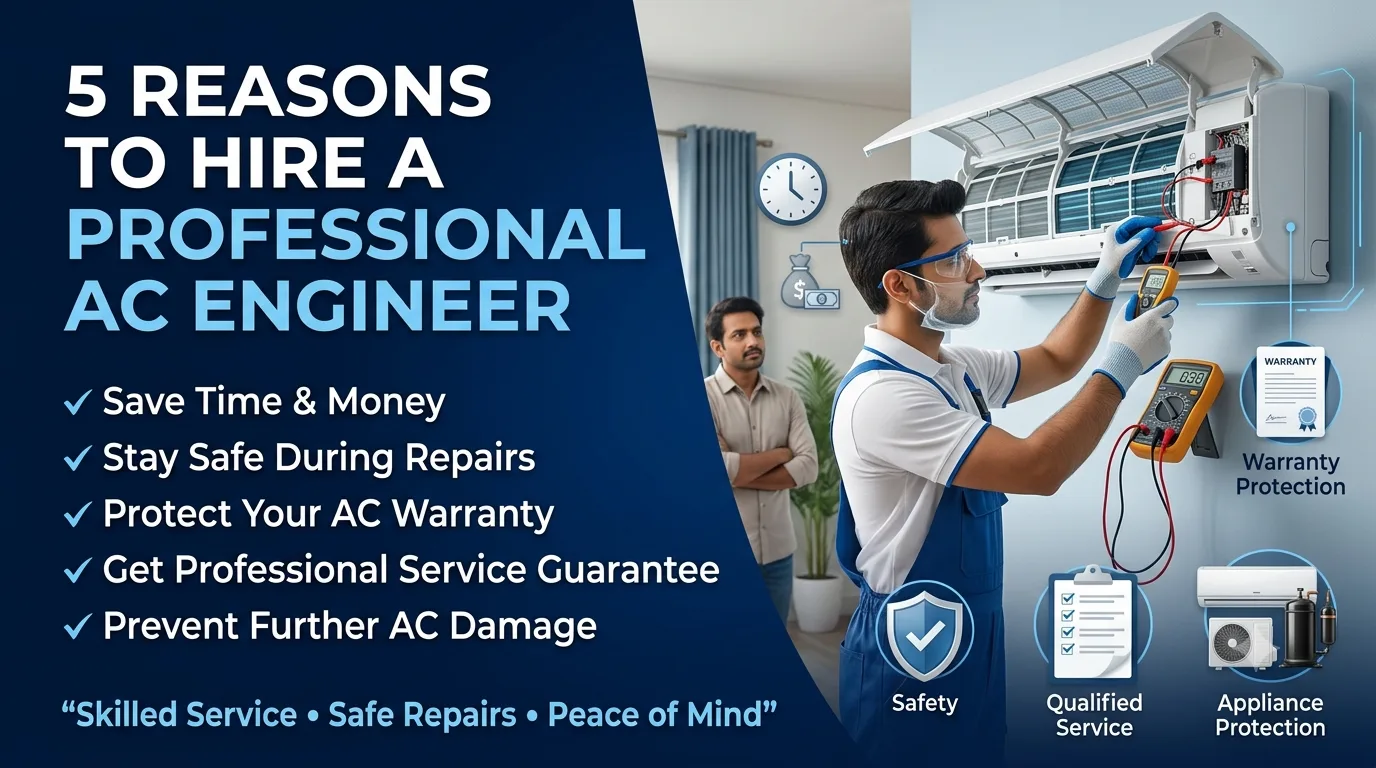 5 Reasons You Should Hire Air Conditioner Service Engineer At Mr Service Expert