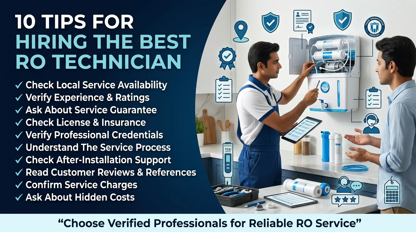 10 Tips for hiring best water purifier technician